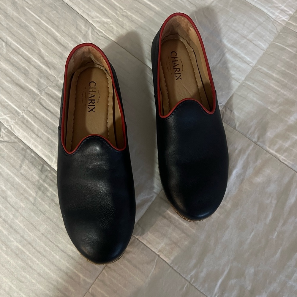 HARI Black and Red Men's Loafers